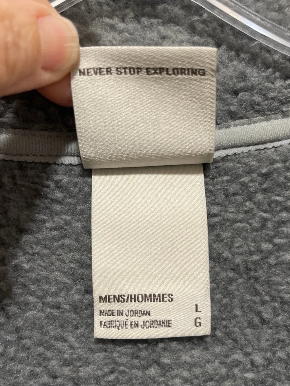 The North Face Leo Gordon Lyon’s Fleece Gray Quarter Zip Men’s Sz Large